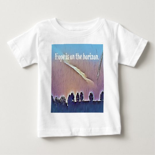 Artistic Landscape Hope On Horizon Quote Baby T-Shirt