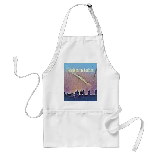 Artistic Landscape Hope On Horizon Quote Standard Apron