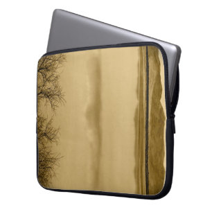 ARTISTIC LANDSCAPE WITH LAKE AND REFLECTIONS LAPTOP SLEEVE