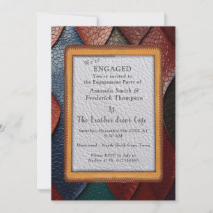 Artistic Leather Texture Art designs Invitation