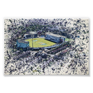 Artistic Leeds Cricket Stadium, Yorkshire Photo Print