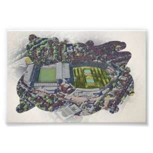 Artistic Leeds Cricket Stadium, Yorkshire Photo Print