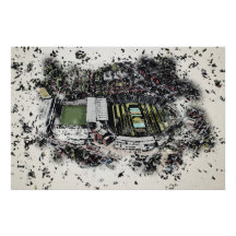 Artistic Leeds Cricket Stadium, Yorkshire
