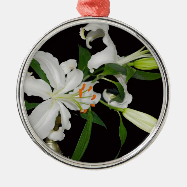 Artistic Lily Collection-1 Metal Ornament (Front)