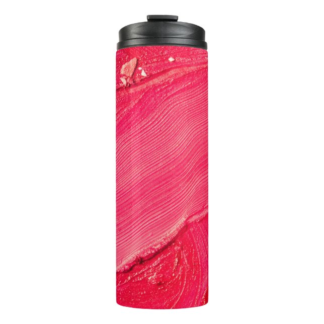 Artistic Make-Up: Colourful Creative Composition. Thermal Tumbler (Front)