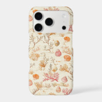 Artistic Marine Coral Seashell Terracotta Ivory