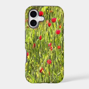 Artistic Meadow Poppy Landscape