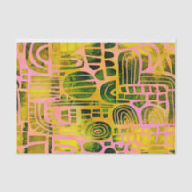 Artistic Modern Abstract Tissue Paper