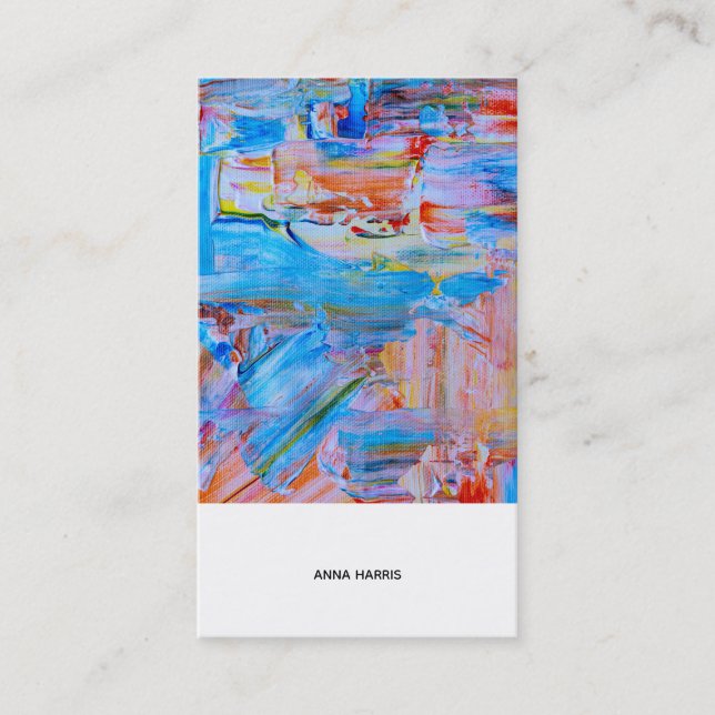 Artistic Modern Professional Business Card (Front)