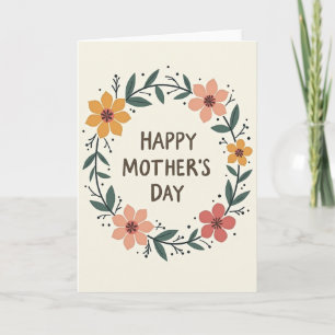 Artistic Mothers Day Wish Card