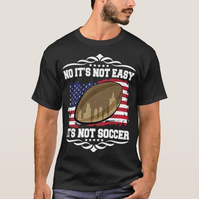 Artistic Motivational USA Flag Rugby Quote T-Shirt (Front)