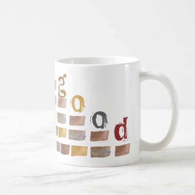 Artistic  Mug in Earth Tone Colours (Right)