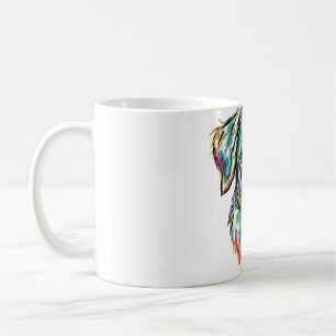 Artistic Multi-Color Dog Lover Design - "Just a Gi Coffee Mug