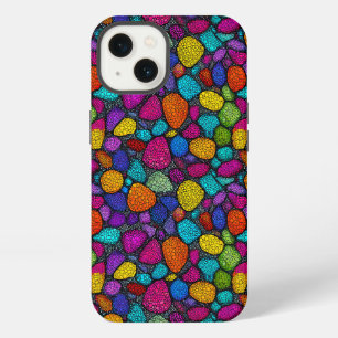 Artistic Multicolor Pebble Modern Aesthetic iPhone 13 Case