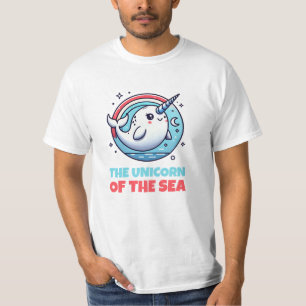 Artistic Narwhal-Themed Artwork for Ocean Fans T-Shirt