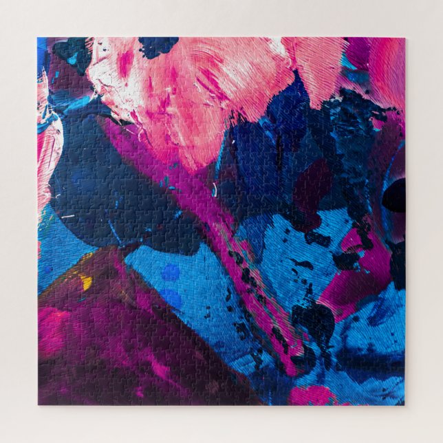 Artistic painted texture, modern decor. jigsaw puzzle (Vertical)
