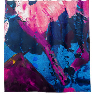 Artistic painted texture, modern decor. shower curtain