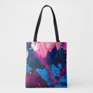 Artistic painted texture, modern decor. tote bag
