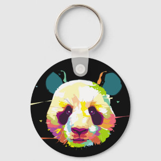 Artistic Panda Key Ring