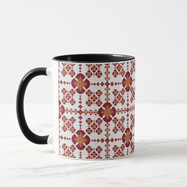 Artistic Pattern Coffee Mug – Stylish Kitchenware  (Left)