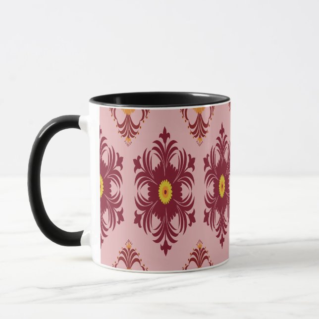 Artistic Pattern Coffee Mug – Stylish Kitchenware  (Left)