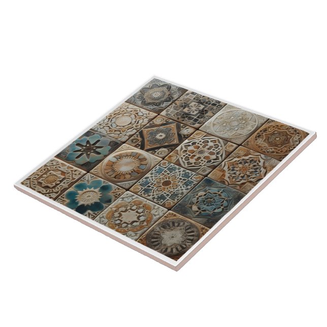 Artistic Patterns on Ceramic Tiles (Side)