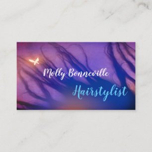 Artistic Photograph Hairstylist Business Card