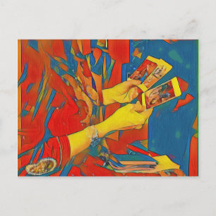 Artistic Physic Tarot Reading Postcard