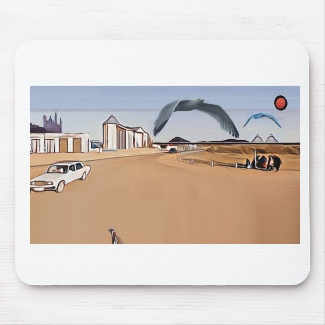 Artistic Picture Arid Town Mouse Pad (Front)