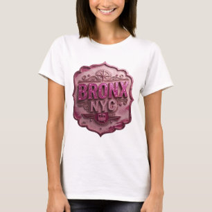 Artistic Pink BRONX NYC Statement Tee