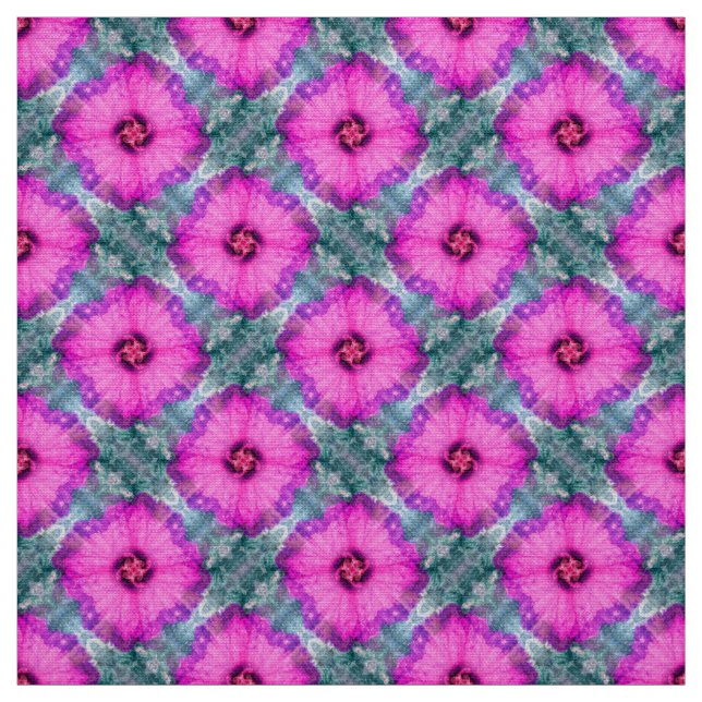 Artistic Pink Flower Seamless Pattern Design Fabric (Swatch)