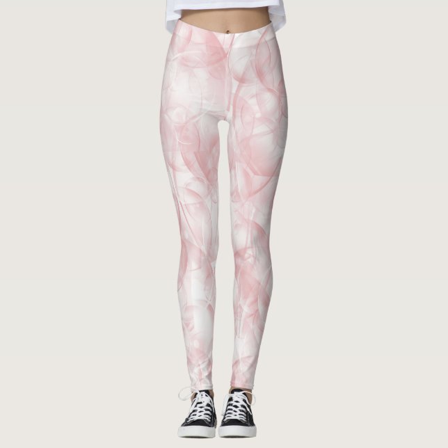 Artistic Pink  Leggings (Front)