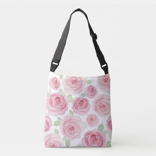 Artistic Pink Watercolor Tote (Front)
