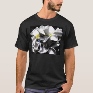 Artistic Plumeria Flowers T-Shirt