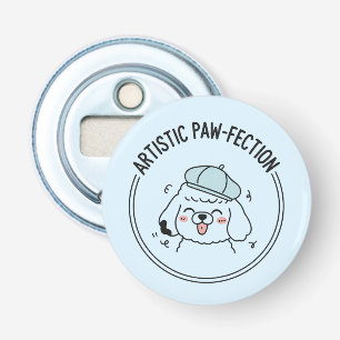 Artistic Poodle Puppy Doodle Drinkware Accessory Bottle Opener