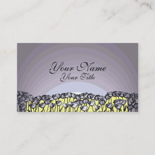 Artistic poppy flower custom business cards