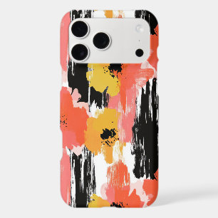 Artistic Poppy in Coral Mustard and Pink