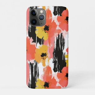 Artistic Poppy in Coral Mustard and Pink iPhone 11 Pro Case