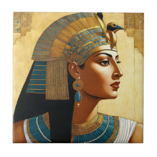 Artistic Portrait of Cleopatra Ceramic Tile