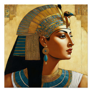 Artistic Portrait of Cleopatra Poster