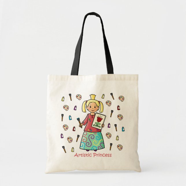 Artistic Princess Tote Bag (Front)