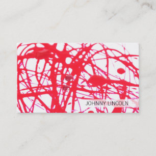 Artistic Red II Business Card