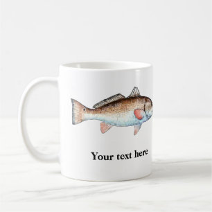Artistic Redfish Personalised Mug