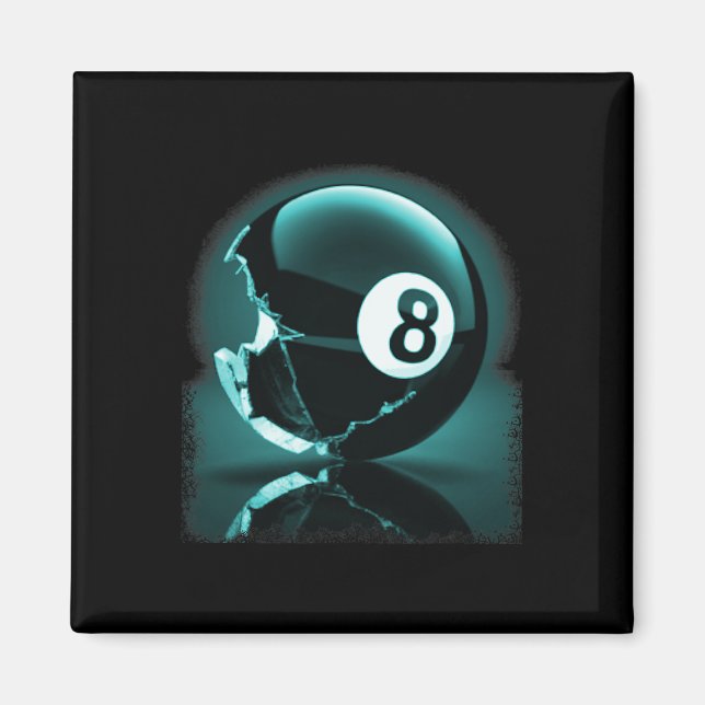 Artistic Reflection - 8 Ball Pool Design  Magnet (Front)