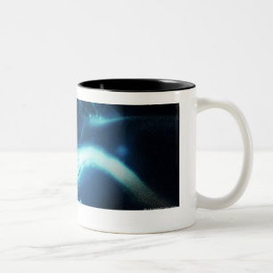 Artistic rendering of cancer cells Two-Tone coffee mug
