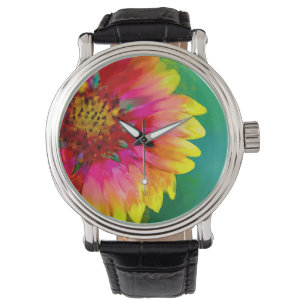 Artistic rendition of Indian Blanket flower Watch