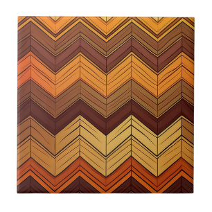 Artistic Retro Style Chevron Ceramic Tile
