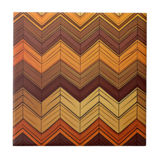 Artistic Retro Style Chevron  Ceramic Tile