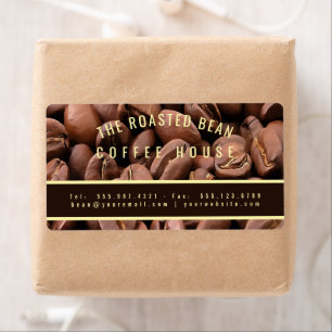 Artistic Roasted Coffee Beans Business Card