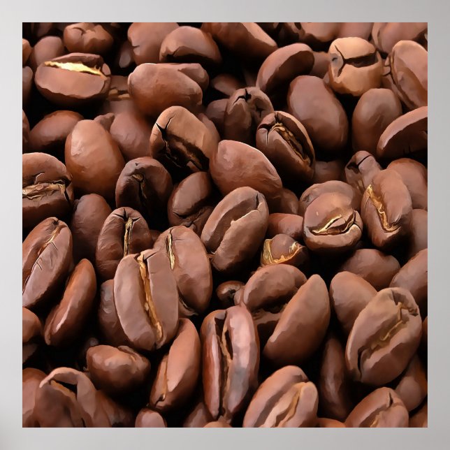  Artistic Roasted Coffee Beans  Poster (Front)